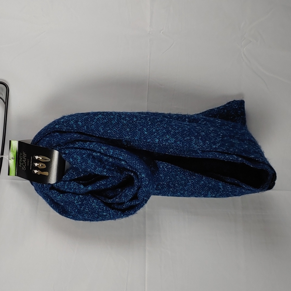 Essentials Infinity Scarf One Size Navy Blue Cozy Comfy Layered Minimalist NWT